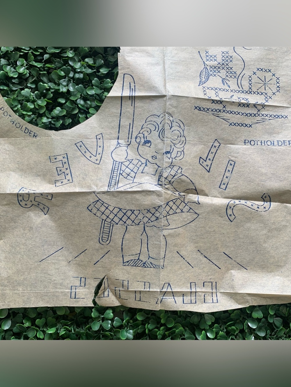 Antique Vogart meals of the day animated fruits Iron transfers & Miscellaneous